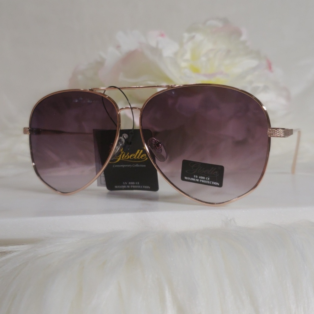 Giselle Avant Ladies Octagonal Polished Aviator